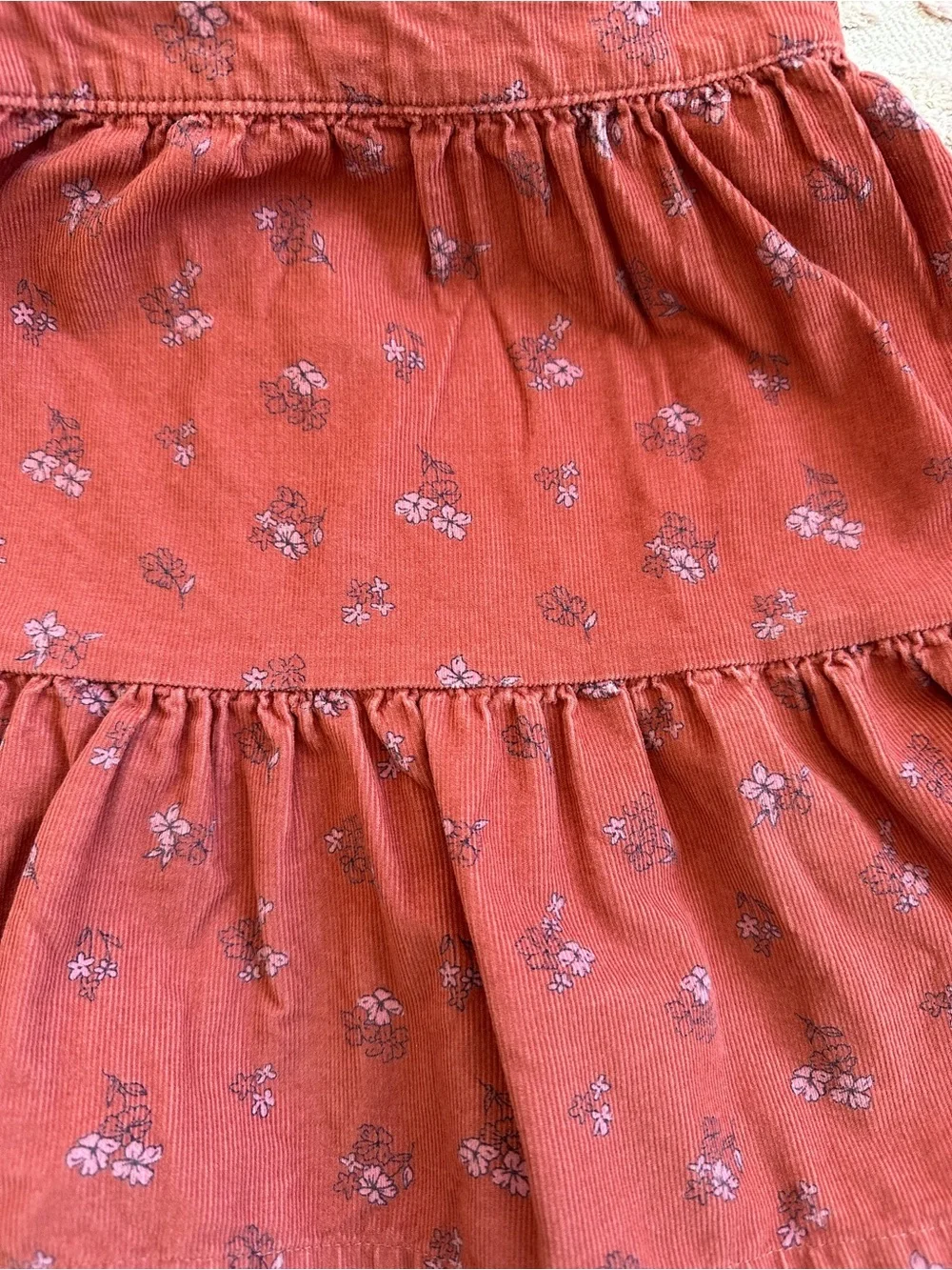 H&M Floral Corduroy Jumper 3T